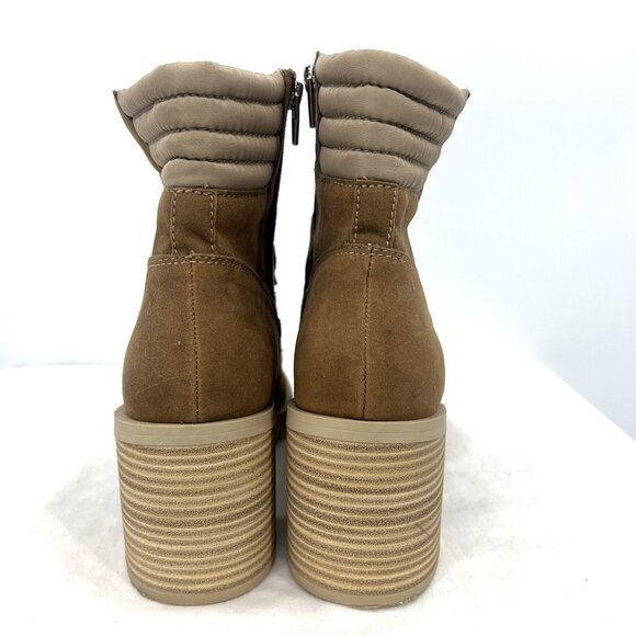 Dolce Vita Nyree Tan Multi Leather Nylon Ankle Boots Women’s 9 - Picture 7 of 10